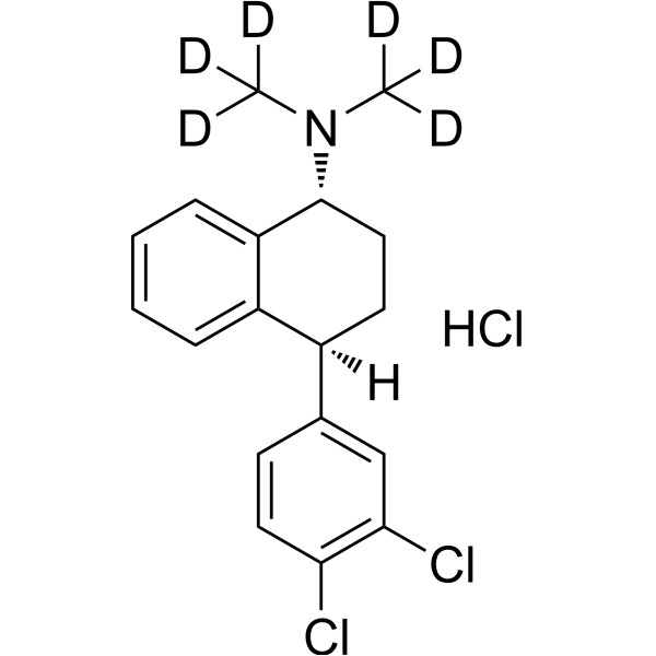 (Rac)-trans-N-Methyl Sertraline-d6 hydrochloride 2124272-18-8